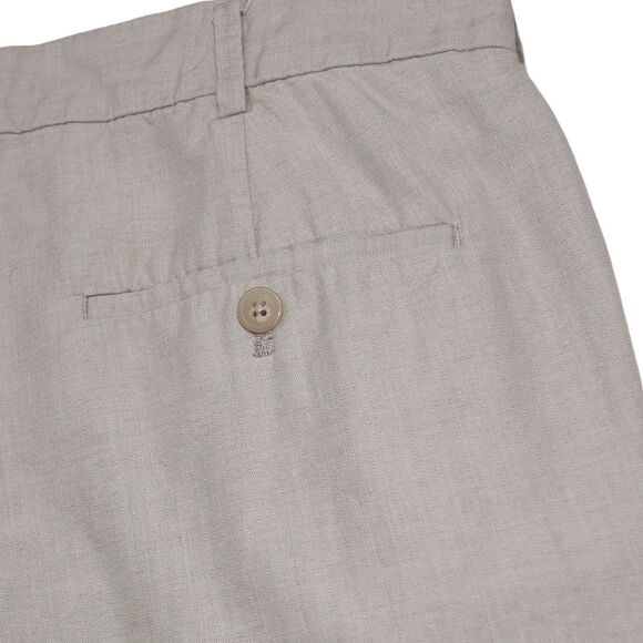 Cubavera Linen Blend Straight Leg Pants 34x30 (34x28 actual) Beige Minimalist - Picture 3 of 9